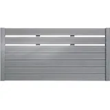 BM Massivholz Sichtschutzelement 180 x 90 cm grau Massivholz