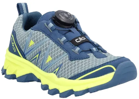 CMP Kids Aksa Fitgo Fast Hiking Schuhe Bluesteel-Lime 41 EU