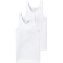 SCHIESSER Unterhemd 2er Pack - ärmellos, Cotton Essentials, 2er-Pack, (205144)