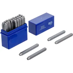 BGS 2031 Einschlagbuchstaben Höhe 4mm im Kästchen aus Kunststoff