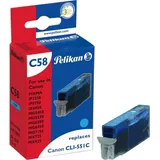 Pelikan C58 kompatibel zu Canon 551XL cyan