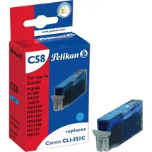 Pelikan C58 kompatibel zu Canon 551XL cyan