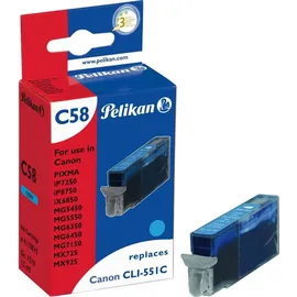 Pelikan C58 kompatibel zu Canon 551XL cyan