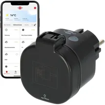 Brennenstuhl Smart-Home-Steckdose WA 3000 XS02 Schwarz 2 St.