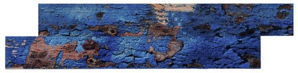 iWerk Paneele »Riff«, BxL: 100 x 780 mm, Holz - blau