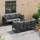 vidaXL Garten-Lounge-Set 7-tlg. schwarz