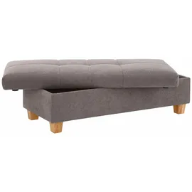 Home Affaire Hocker Lyla mit Stauraum 131 x 42 x 61 cm Grau