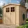 TIMBELA Gartenhaus M343F+M343G 2,16 x 1,63 m Braun