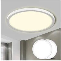 Lqwell LQWELL® Deckenleuchte LED Deckenlampe, IP44 Wasserfest Badlampe Rund