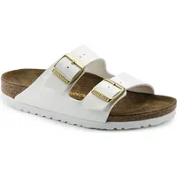 Birkenstock Arizona Birko-Flor Lack schmal patent white 42