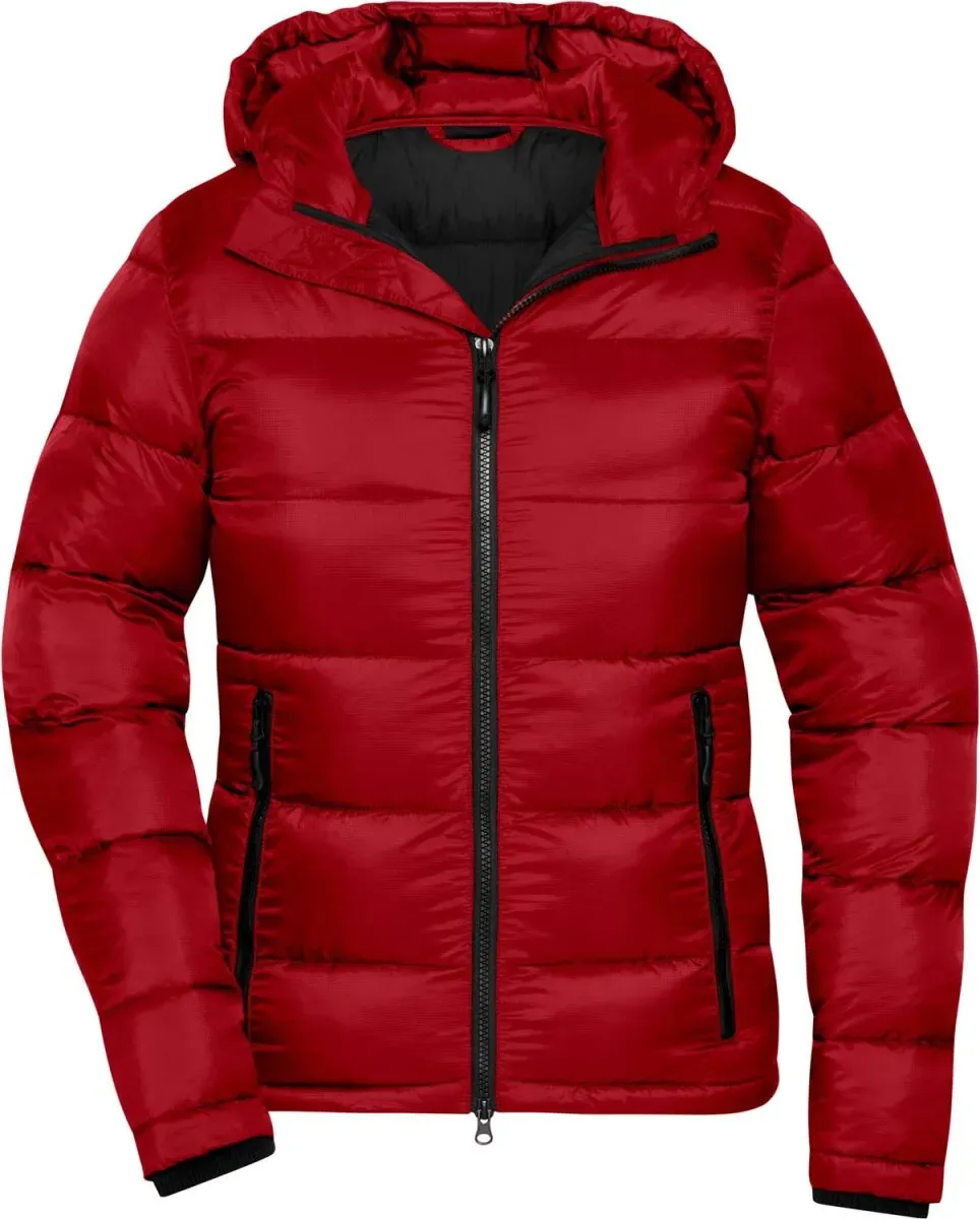 James & Nicholson Damen Steppjacke Stepp-Jacke JN1167 red/black M