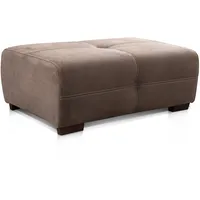 Cavadore Hocker Mavericco / XXL Sitzbank in Lederoptik / Industrial Style / Passend zu Big Sofa und Ecksofa Mavericco / 108 x 71 x 41 cm (BxHXT) / Mikrofaser Hellbraun