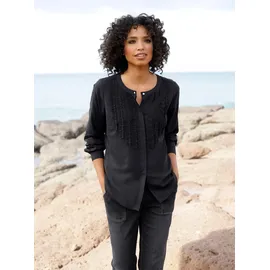 Heine Rüschenbluse in schwarz | Gr.: 44