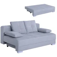 Schlafsofa - grau - mit Staukasten - Dauerschläfer