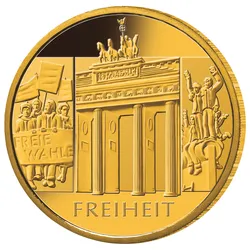 3er-Komplett-Set der 100-Euro Goldmünzen 2020-2022 "Säulen der Demokratie"