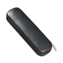 ONLINE Lederetui Zipper schwarz für 2 Stifte