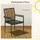 Outsunny Rattan Gartenstuhl Gartensessel 57 x 58 x 87 cm schwarz 2 St.