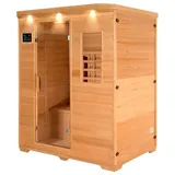 HOME DELUXE Infrarotkabine REDSUN L, BxTxH: 153 x 110 x 190 cm, Keramikstrahler, Holz: Hemlocktanne