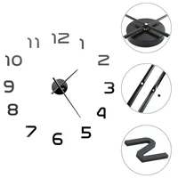VidaXL 3D-Wanduhr Modernes Design 100 cm XXL Schwarz