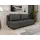 Homesy Schlafcouch mit Bettkasten 2-Sitzer Silber