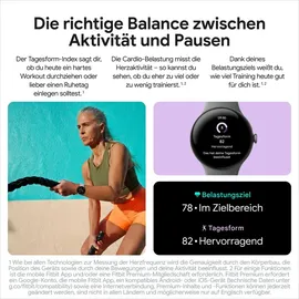 Google Pixel Watch 3 45 mm Bluetooth matte hazel Sportarmband hazel