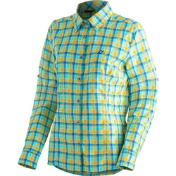 Maier Sports Nanni blue yellow check (M20300) 56
