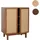 Mendler Highboard 98 x 79 x 42 cm Walnuss-Optik / Braun