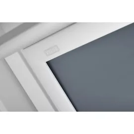 VELUX Verdunkelungsrollo DKL SK06 4581SWL Blaugrau 4581, GGU,Manuell,VELUX,weiße Schiene