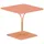 vente-unique Gartentisch 80 x 80 x 75 cm Orange