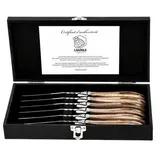 Laguiole Style de Vie Steakmesser Luxury Line, 6-teilig, Olivenholz