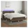 vidaXL Boxspringbett 140 x 200 cm LED Dunkelbraun