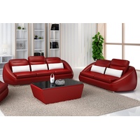 JVmoebel Sofa Rote Luxus Möbel Sofagarnitur Couch Sofa Polster 3+2 Sitzpolster, Made in Europe rot
