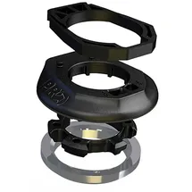 PRO Steuersatz Internal Routing IS52/28,6 | IS52/40 Tapered 1 1/8" - 1,5" - Schwarz