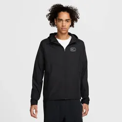 NIKE Herren Jacke Air, BLACK/BLACK, M