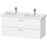 Duravit „XBase“ Waschtischunterbau wandhängend B:120cm mit 2 Schubkästen, XB61940, Farbe: Weiß Matt