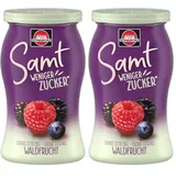 Schwartau Samt Weniger Zucker Waldfrucht, zuckerreduzierter Fruchtaufstrich, 255g (Packung mit 2)