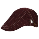 ZEBRO Flat Cap Schiebercap rot