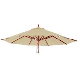Mendler Schirmbezug HWC-C57 Polyester Ø 3 m Creme