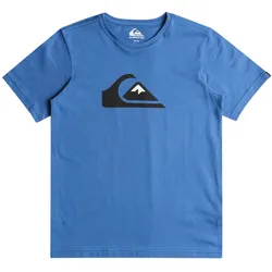 T-Shirt QUIKSILVER "Comp Logo", Kinder, Gr. 14, blau (nebulas blau), 100% Baumwolle, Kurzarm, Shirts