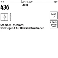 F. REYHER Nchfg. GmbH & Co. KG Unterlegscheibe DIN 436 vierkant 30 x 90 x 6 25 Stück