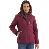 KILLTEC Damen Funktionsjacke Mit Abzippbarer Kapuze Nira, pflaume, 50, 32262-000