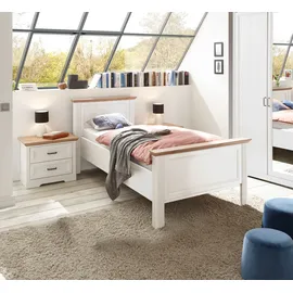 SchlafKONTOR Jasmin II 100 x 200 cm Braun/Weiß