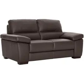 Calia Italia 2-Sitzer CALIA ITALIA "Gaia, hochwertiges Ledersofa mit erstklassigem Sitzkomfort", braun, B:177cm H:92cm T:97cm, Leder SORRENTO - 100% Leder;Leder BULL - 100% Leder, Sofas, edles Design, in zwei hochwertigen Lederqualitäten