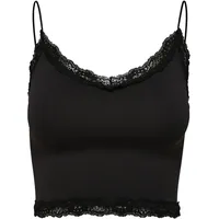 Only ONLVICKY LACE SEAMLESS CROPPED TOP Schwarz M