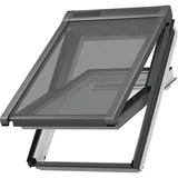 VELUX Hitzeschutzmarkise aussen Uni Schwarz 5060, 102, GGL,Haltekrallen,Manuell,VELUX