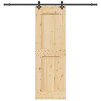vidaXL Narvik rechts 70 x 210 cm Natürlich/Schwarz