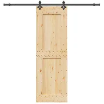 vidaXL Narvik rechts 70 x 210 cm Natürlich/Schwarz