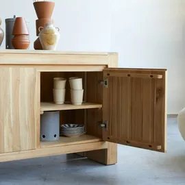 Tikamoon Buffet aus massivem Teakholz Eden 160 cm beige