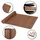 mit Steg 80 x 300 cm braun