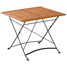 Merxx Klapptisch Schlossgarten Quadratisch Natur 90 x 90 cm